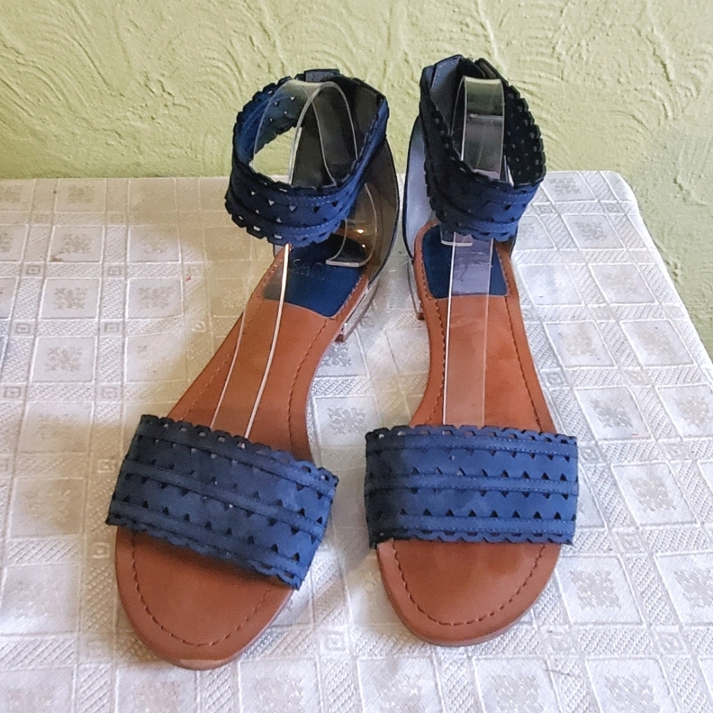 Franco Sarto Blue sandals.